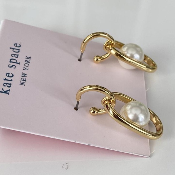 NEW Kate Spade Glamorous Strands Pearl Drop Earrings - Picture 4 of 6